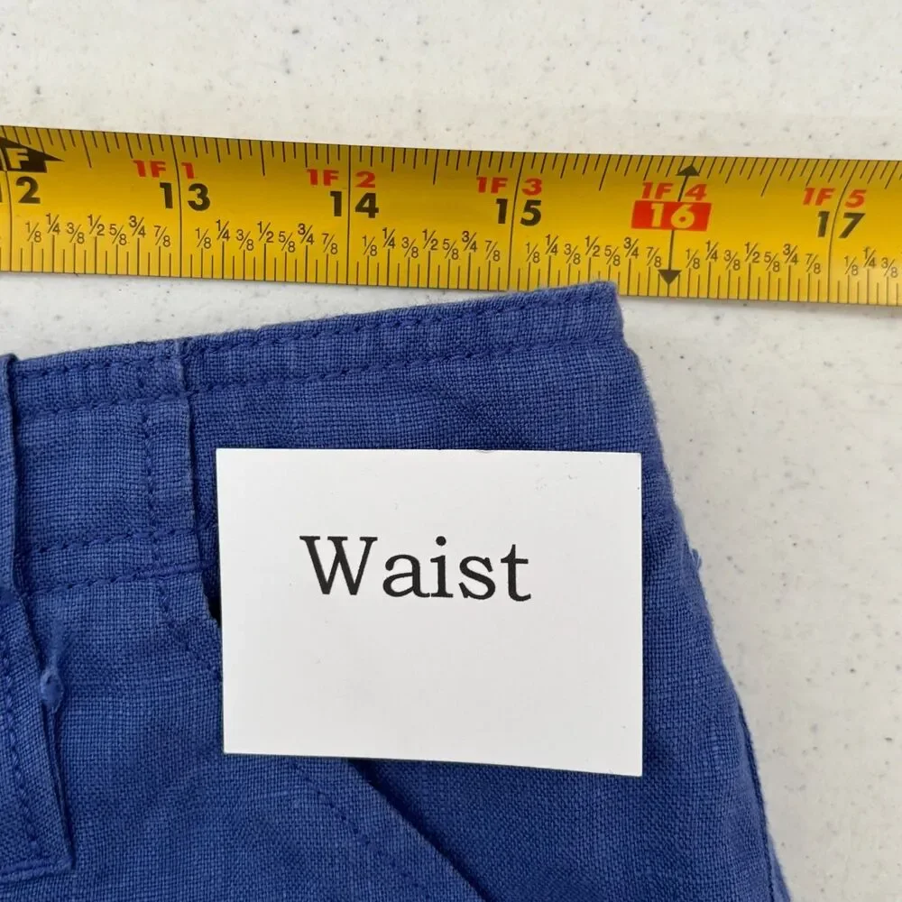 Orvis Mens Linen Cargo Pants Size 10 Casual Coastal Minimalist Capsule Preppy